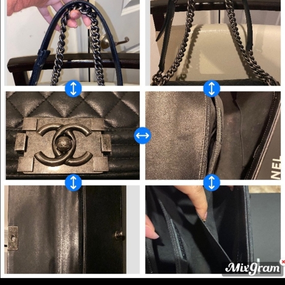 🎈SOLD🎈CHANEL New Medium Boy in black w ruthenium - Picture 8 of 16